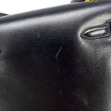 Load image into Gallery viewer, HERMES Mini Kelly Shoulder Bag Black Box Calf Leather Size 20
