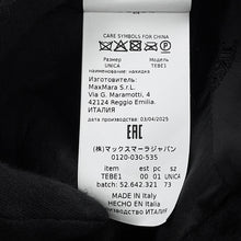 Load image into Gallery viewer, MAX MARA Teddy bear poncho Size UNICA Black4736125206008 Alpaca62% Virgin Wool26% Silk12%
