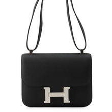 将图像加载到图库查看器中，HERMES Constance Miroir Black Epsom Size 24
