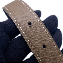 Load image into Gallery viewer, HERMES Constance H Guilloche Belt Size 70 Black/Etoupe Swift Leather Epsom
