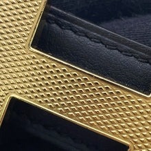 Load image into Gallery viewer, HERMES Constance H Guilloche Belt Size 70 Black/Etoupe Swift Leather Epsom
