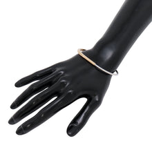 Load image into Gallery viewer, TIFFANY&amp;Co. Padlock Narrow Bangle Size Large74365094 K18PG K18WG
