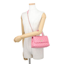 Load image into Gallery viewer, CHANEL Coco Handle 2WAYHandbag PinkA92990 Caviar Leather Size XS
