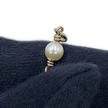 Load image into Gallery viewer, CHANEL CC Logo Bambi Motif Long Necklace Gold Plated Rhinestone Faux Pearl
