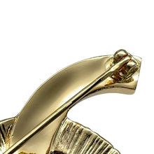 Load image into Gallery viewer, CHANEL CC Logo Brooch Black/GoldABC957 Metal Enamel
