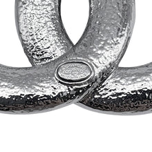 Load image into Gallery viewer, CHANEL CC Logo Rhinestone Brooch Silver/White Metal Rhinestone Enamel
