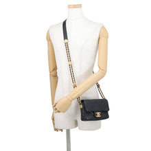 Load image into Gallery viewer, CHANEL Mini Flap Chain Shoulder Bag BlackAS3368 Caviar Leather
