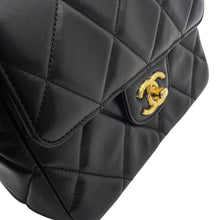 将图像加载到图库查看器中，CHANEL Matelasse Small Flap Chain Shoulder Bag BlackAS3205 Lambskin Size 20
