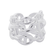 将图像加载到图库查看器中，HERMES Chaine d'Ancre Anchene Ring Size GM/54/#14 SV925
