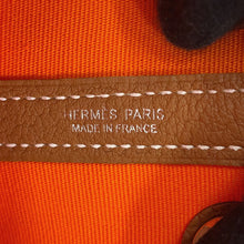 Load image into Gallery viewer, HERMES Neo Garden Feu/Gold Toile Officier Negonda Leather Size 23
