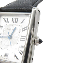 Load image into Gallery viewer, CARTIER tank mast XL H41mmxW31mm Stainless Steel Leather Silver DialWSTA0040
