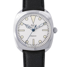 Load image into Gallery viewer, KURONO TOKYO Chrono Tokyo Divers Stainless Steel Leather White DialCS034P
