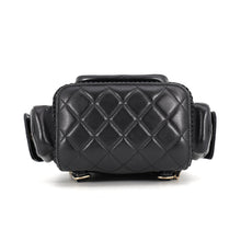 Load image into Gallery viewer, CHANEL Matelasse Mesh Backpack BlackAS5484 Shiny Lambskin Mesh

