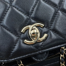 Load image into Gallery viewer, CHANEL Matelasse Mesh Backpack BlackAS5484 Shiny Lambskin Mesh
