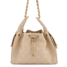 Load image into Gallery viewer, CHANEL CHANEL25 ChainShoulder Bag BeigeAS5293-B20304-U8372 Caviar Leather Size Small
