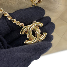 Load image into Gallery viewer, CHANEL CHANEL25 ChainShoulder Bag BeigeAS5293-B20304-U8372 Caviar Leather Size Small
