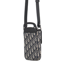 Load image into Gallery viewer, Dior Oblique Saddle Vertical Pouch Black/Gray2ADCA446YKS Canvas Leather
