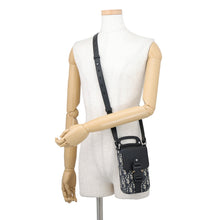 Load image into Gallery viewer, Dior Oblique Saddle Vertical Pouch Black/Gray2ADCA446YKS Canvas Leather
