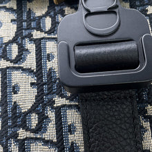 Load image into Gallery viewer, Dior Oblique Saddle Vertical Pouch Black/Gray2ADCA446YKS Canvas Leather
