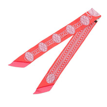 Load image into Gallery viewer, HERMES Twilly lift profile Grenadine/Corail/Parme Silk100%
