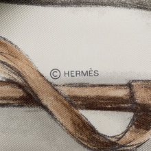 将图像加载到图库查看器中，HERMES About Carre Boots Size 90 Parchement/Anthracite/Corail Silk
