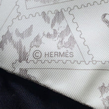 Load image into Gallery viewer, HERMES Twilly Fauve Stamp Enthusiast Blue Moyen / White / PinkH064205S 11 Silk100%

