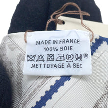 Load image into Gallery viewer, HERMES Twilly Fauve Stamp Enthusiast Blue Moyen / White / PinkH064205S 11 Silk100%
