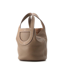 将图像加载到图库查看器中，HERMES In the loop Etoupe Taurillon Clemence Swift Leather Size 18
