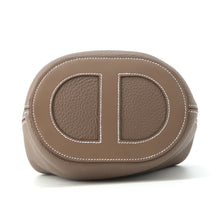 将图像加载到图库查看器中，HERMES In the loop Etoupe Taurillon Clemence Swift Leather Size 18
