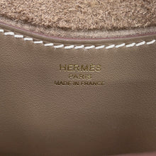 将图像加载到图库查看器中，HERMES In the loop Etoupe Taurillon Clemence Swift Leather Size 18
