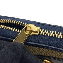 将图像加载到图库查看器中，GUCCI Horsebit 1955 Zip-Around Long Wallet Navy/Beige621889 Canvas/Leather
