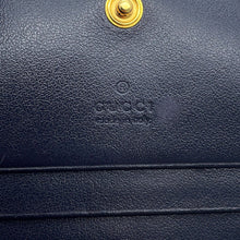 Load image into Gallery viewer, GUCCI Horsebit compact wallet Beige/Navy621887 Canvas/Leather
