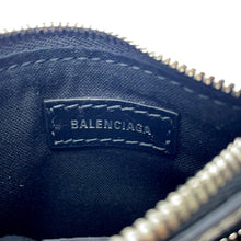 Load image into Gallery viewer, BALENCIAGA Lucagol Coin purse Black/White776769 Leather
