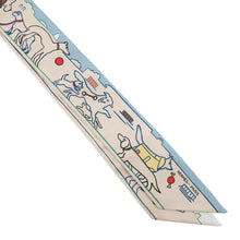 Load image into Gallery viewer, HERMES Twilly, the Parisian Dog (Les Chiens Parisiens) Gris Perle/Blue/Jaune Silk100%
