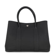 HERMES Garden Party Black Negonda Leather Size PM