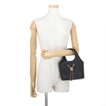 Load image into Gallery viewer, CHANEL Small Shopping Bag BlackAS6132 Calf Leather Size Small
