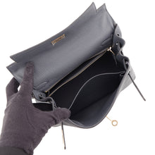 Load image into Gallery viewer, HERMES Kelly Retourne Ardoise Togo Leather Size 25
