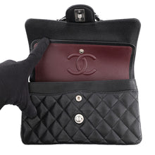 Load image into Gallery viewer, CHANEL Matelasse W Flap ChainShoulder Bag BlackA01113 Caviar Leather Size 23
