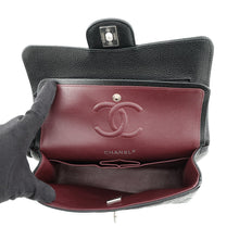 Load image into Gallery viewer, CHANEL Matelasse W Flap ChainShoulder Bag BlackA01113 Caviar Leather Size 23
