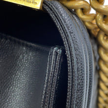 Load image into Gallery viewer, CHANEL Boy Chanel Chain Shoulder Bag BlackA67086-Y83339-94305 Caviar Leather Size 25
