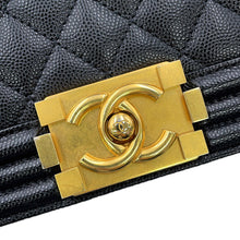 Load image into Gallery viewer, CHANEL Boy Chanel Chain Shoulder Bag BlackA67086-Y83339-94305 Caviar Leather Size 25
