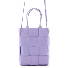 Load image into Gallery viewer, Bottega Veneta Cassette 2-Way Tote Purple709341VMAY14214 Lambskin Size Mini
