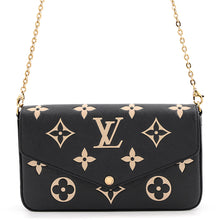 Load image into Gallery viewer, LOUIS VUITTON Felicie Pochette Noir/BeigeM80482 Monogram Empreinte Leather
