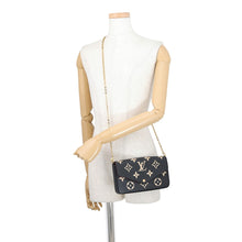 Load image into Gallery viewer, LOUIS VUITTON Felicie Pochette Noir/BeigeM80482 Monogram Empreinte Leather
