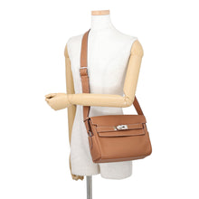 Load image into Gallery viewer, HERMES Kelly Messenger Gold Evercolor Size PM

