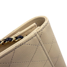 Load image into Gallery viewer, CHANEL CC Logo Chain Wallet Beige/BlackAP5455 Caviar Leather
