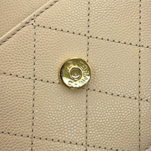 Load image into Gallery viewer, CHANEL CC Logo Chain Wallet Beige/BlackAP5455 Caviar Leather
