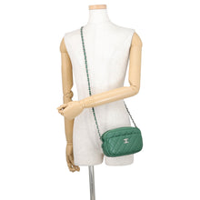 Load image into Gallery viewer, CHANEL Matelasse ChainShoulder Bag GreenA91796 Lambskin

