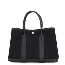 Load image into Gallery viewer, HERMES Garden Party Black Toile H Negonda Leather Size TPM
