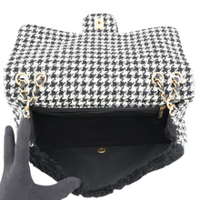 Load image into Gallery viewer, CHANEL Paris 31 Louis Cambon Chain Shoulder Bag Black Shearling Sheep Tweed Leather
